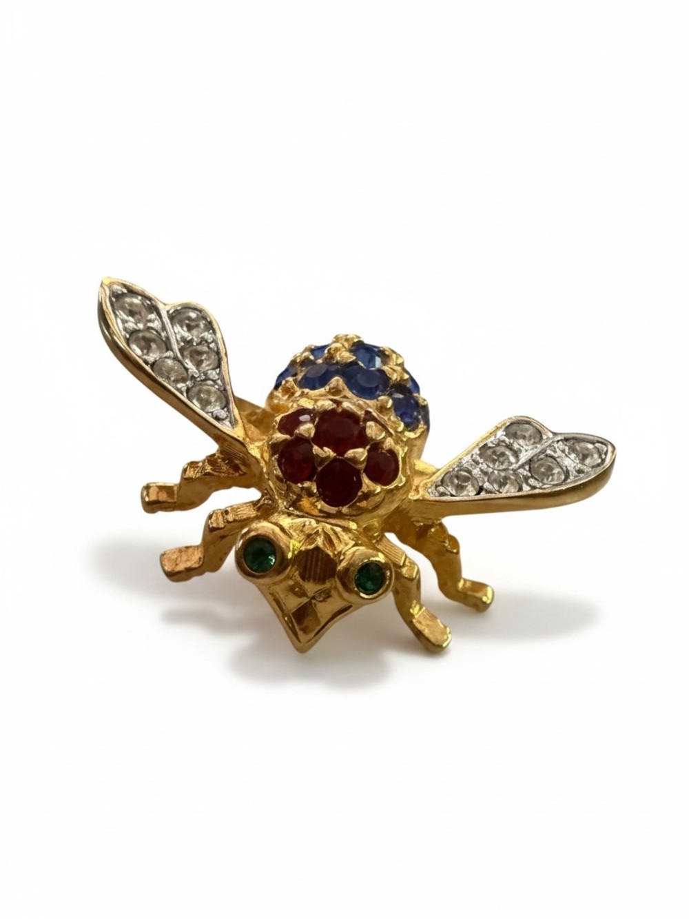 Vintage Joan Rivers Classics Collection Jeweled Rhinestone Bee Brooch